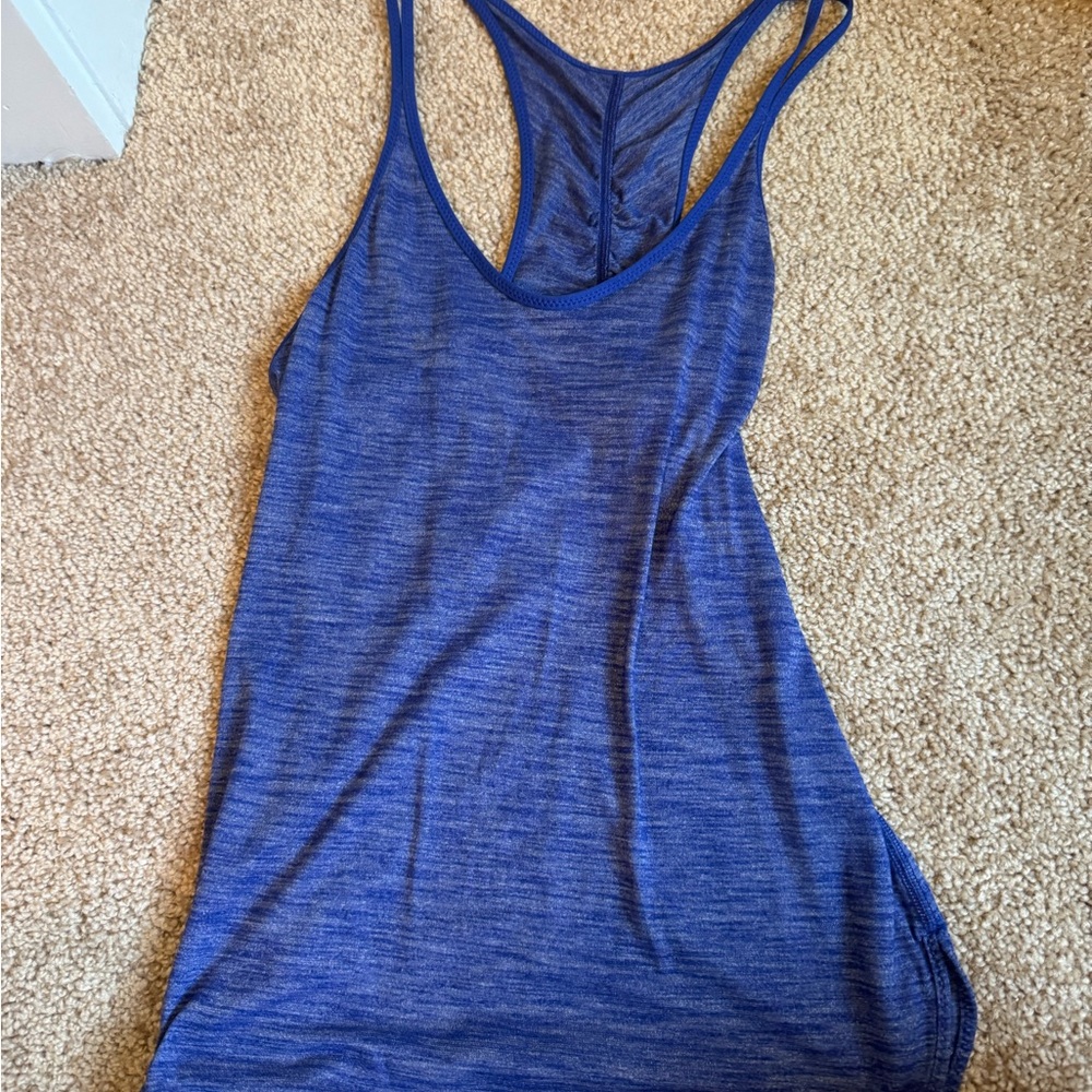 Lululemon Athletica Heathered Blue Tank Top